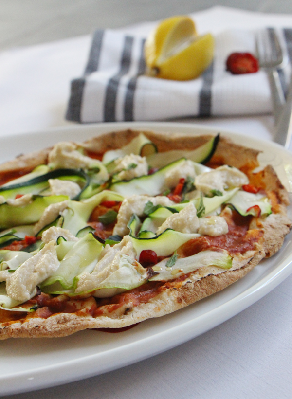 Zucchini and Feta Pizza | Vegan | Modern Day Missus